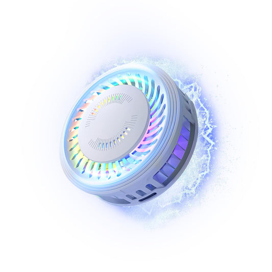 Phone Cooler for Gaming Magnetic Semiconductor Cooler for MagSafe i Phone 12 13 14 15 Series Portable Cell Phone Cooling Fan Colorful Radiator for Android/Tablet/iPad